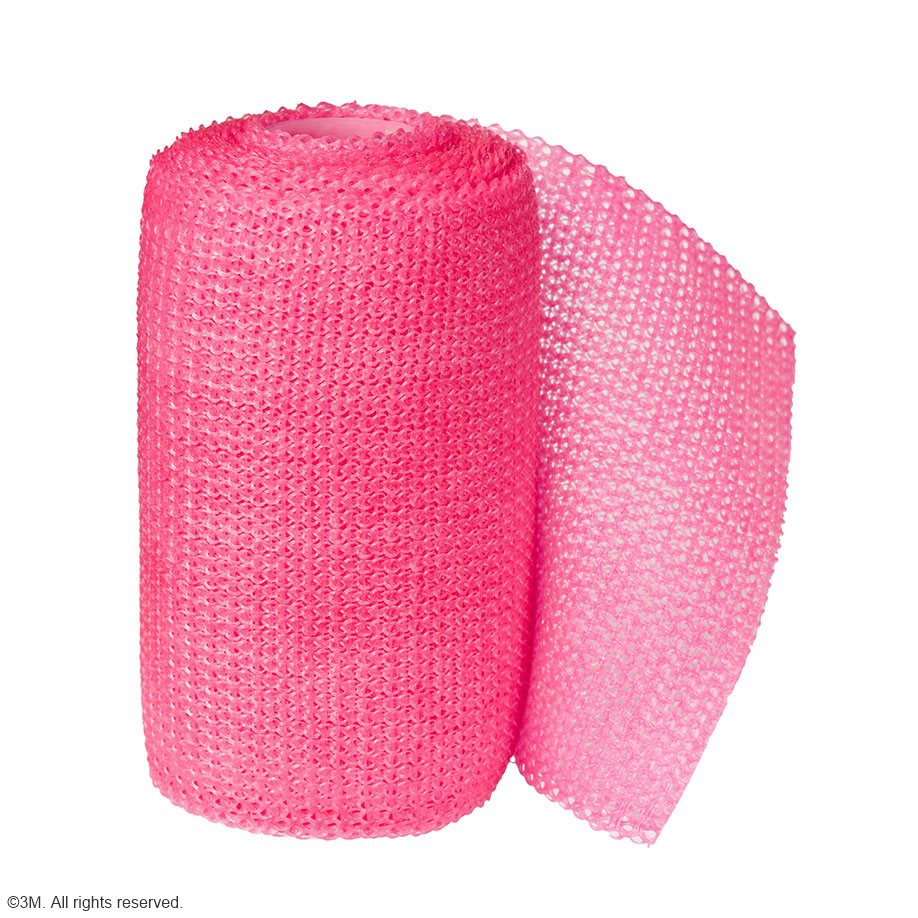 3M Scotchcast Soft Cast Stützverband, pink, 5 cm x 3,6 m (10 Stck.)