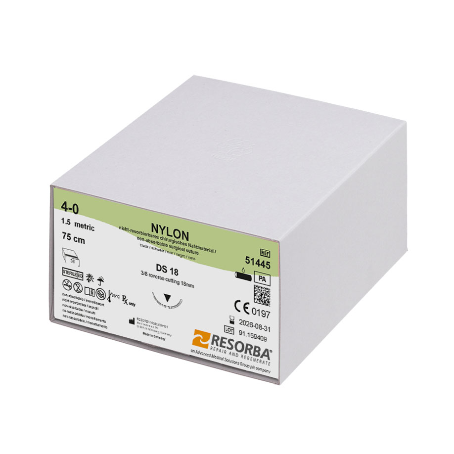 NYLON DS 18 4/0=1,5 schwarz monofil,