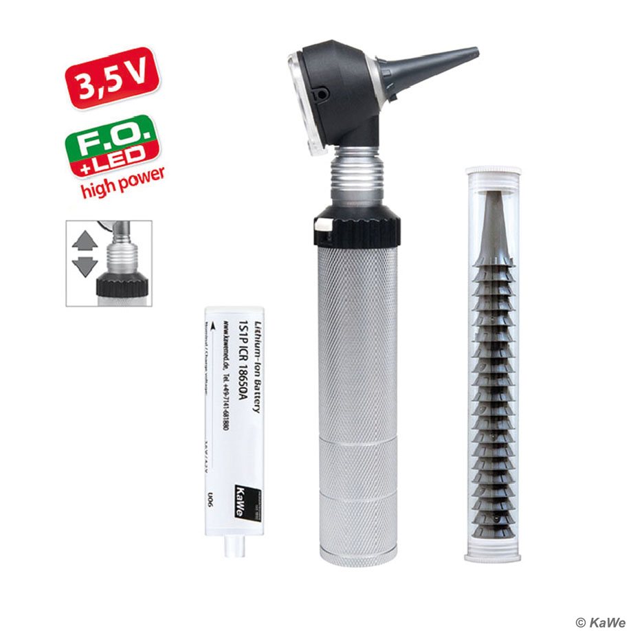 KaWe COMBILIGHT F.O. 30 Otoskop LED, 3,5 V, Griff C, mit Clic-Verschluss