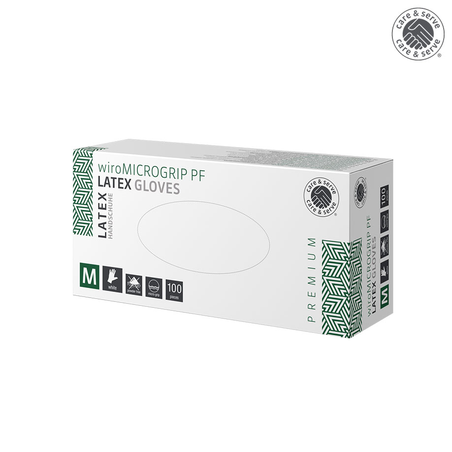 wiroMICROGRIP PF, Latex U.-Handschuhe,