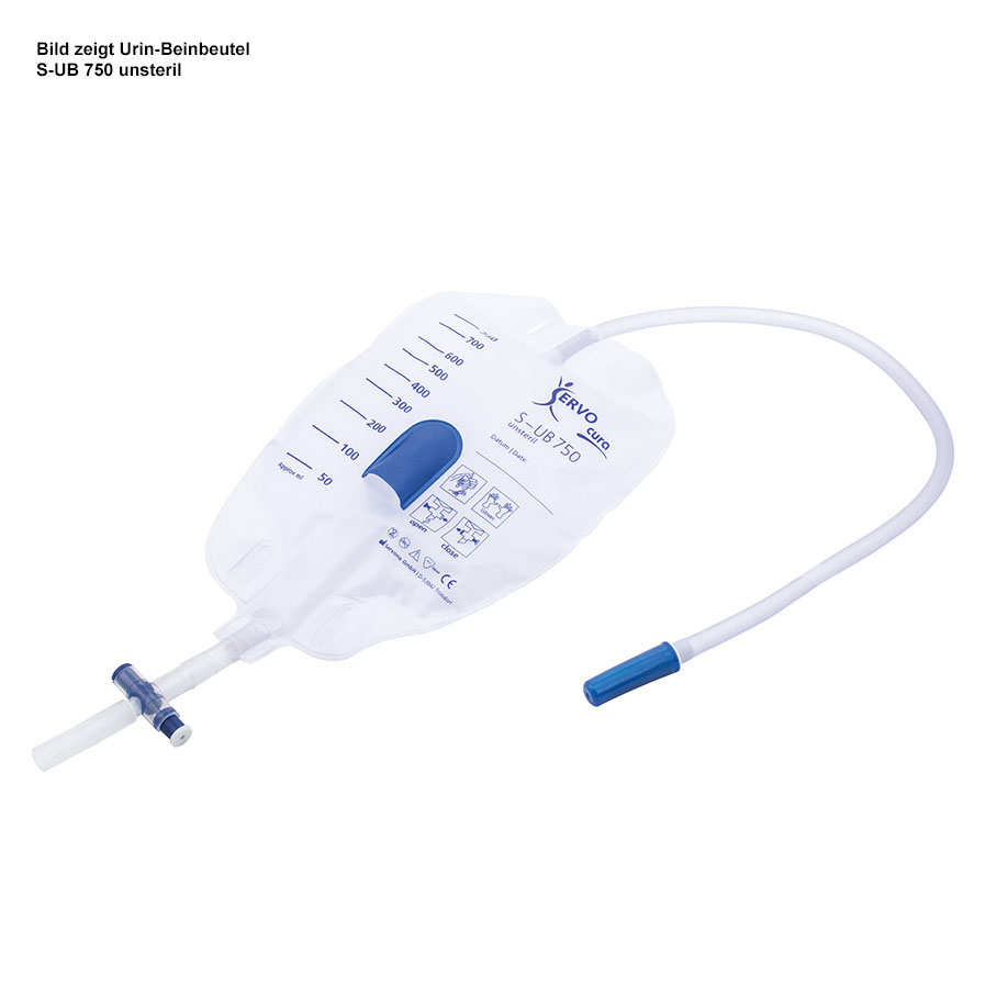 SERVOCURA Urin-Beinbeutel 750 ml,