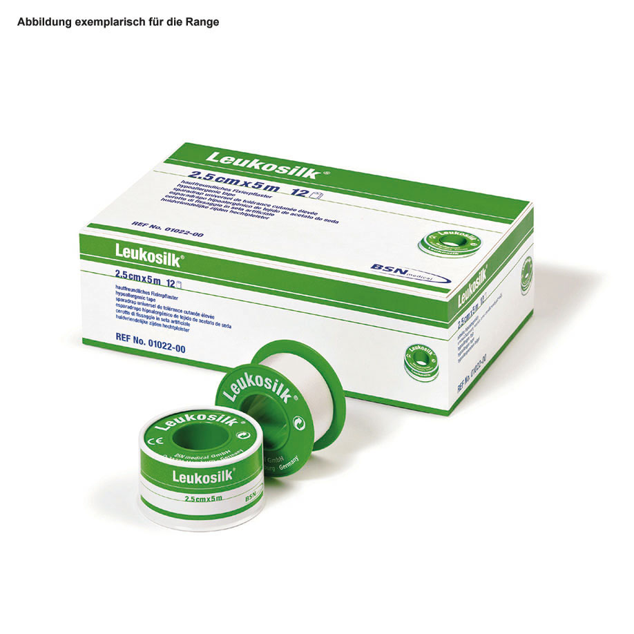 Leukosilk Rollenpflaster im Schutzring,