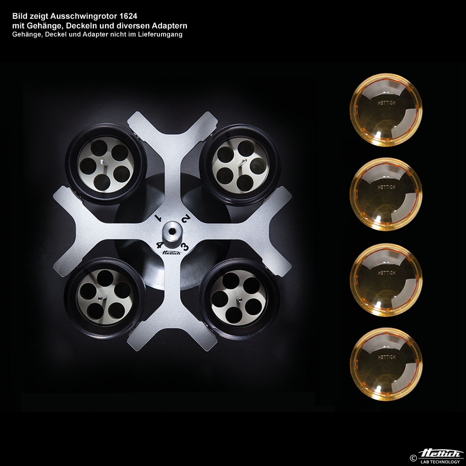 Ausschwingrotor 4-fach, ohne Gehänge,