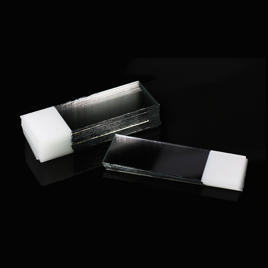 Objektträger mit beidseitigem Mattrand