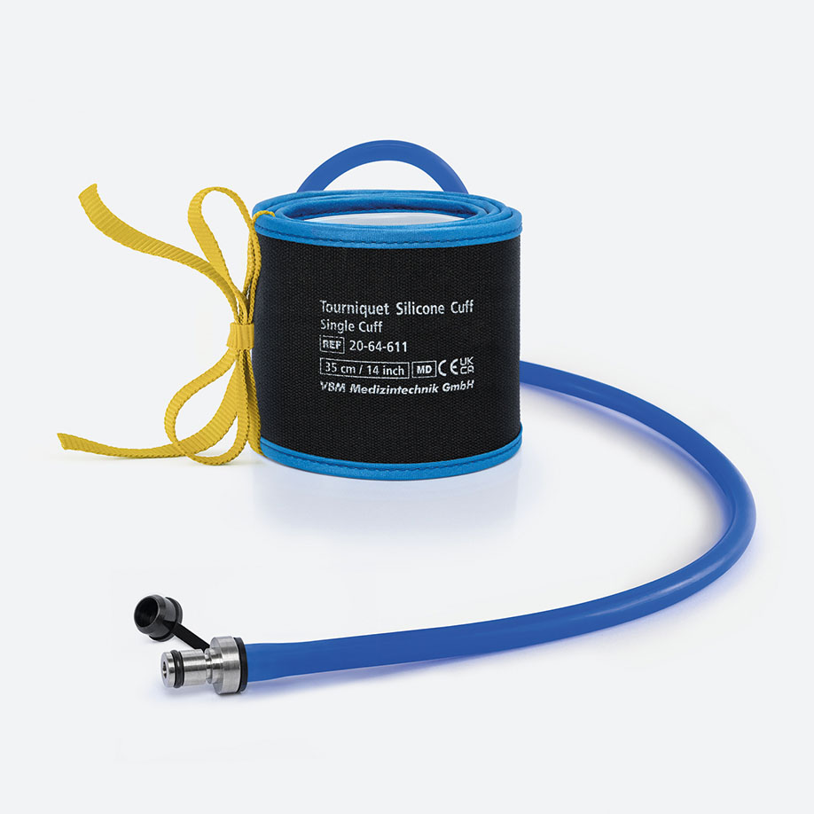 Einfachmanschette mit Silikonblase, Arm 35 x 6 cm