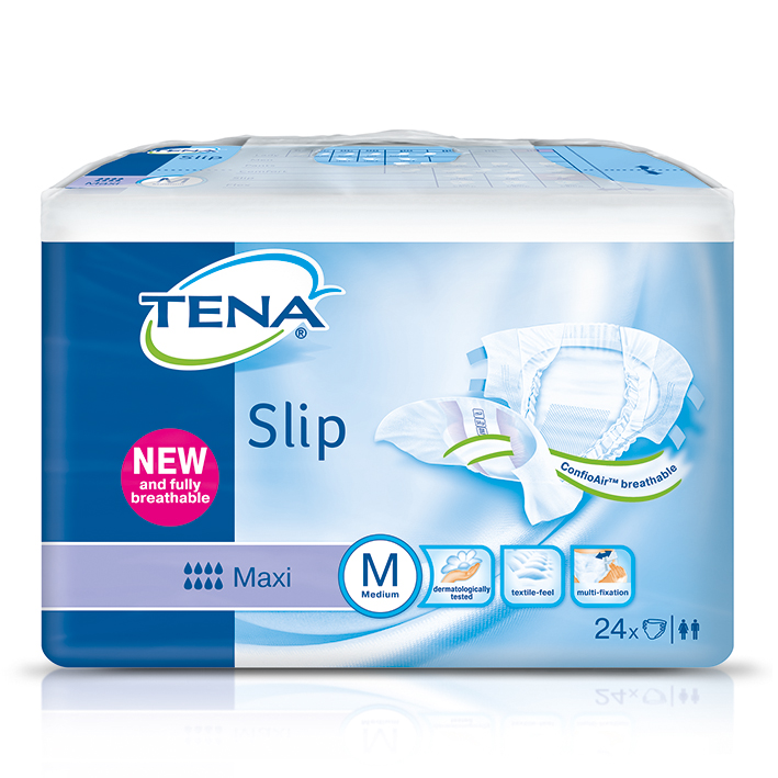 TENA ProSkin Slip Maxi Medium lila, Windelhosen (3 x 24 Stck.)