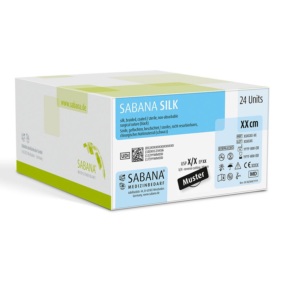 SABANA SILK 4-0=1,5 schwarz geflochten