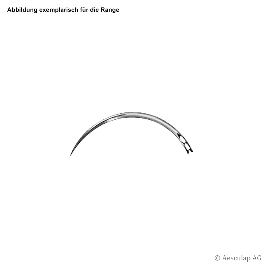 chirurgische Nadeln Fig. 12, Dreieckskörper, gebogen, 30 mm, Ø 0,70 mm (12 Stck.)