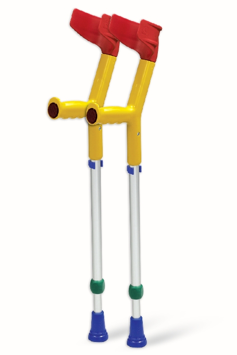 Unterarmgehstütze für Kinder gelb/bunt