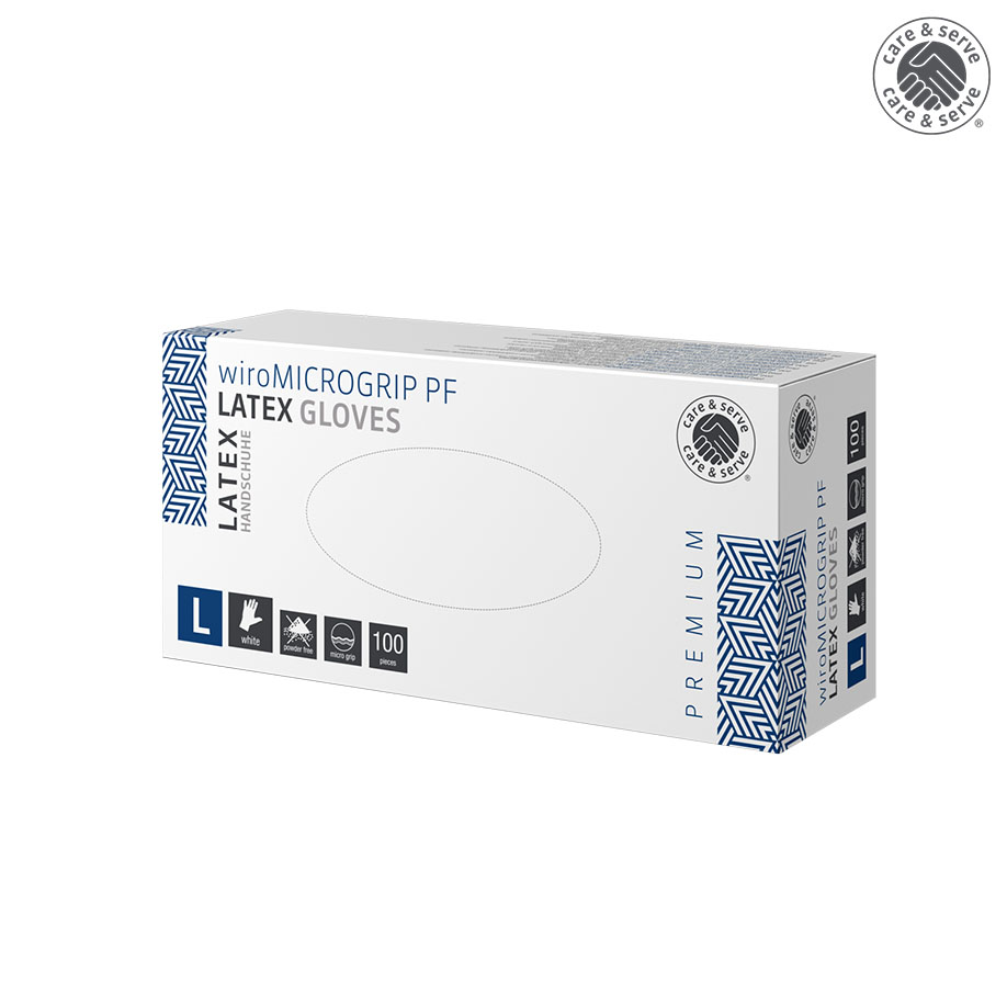 wiroMICROGRIP PF, Latex U.-Handschuhe,