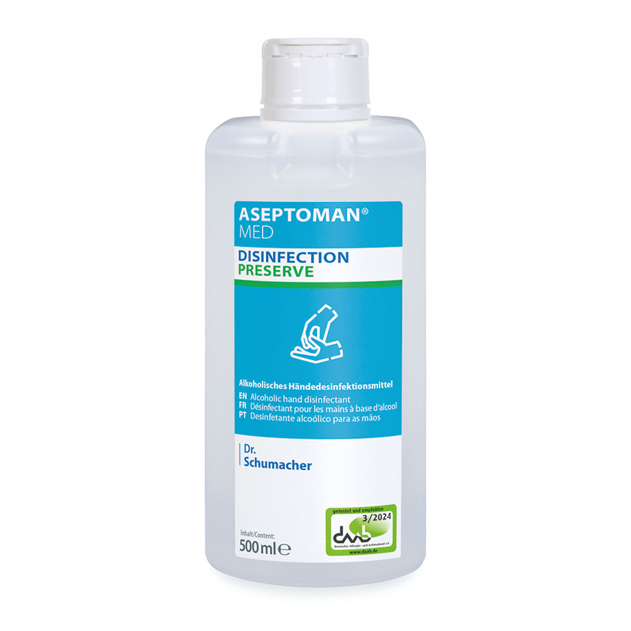 Aseptoman med 500 ml Spenderflasche Händedesinfektion