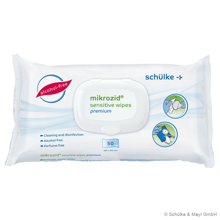 mikrozid sensitive wipes premium