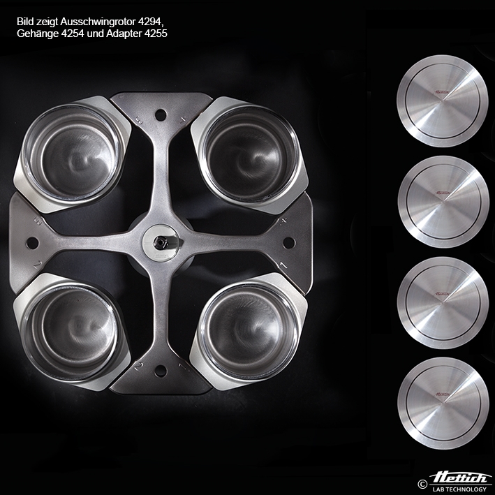 Ausschwingrotor 4-fach, mit Hettodur-