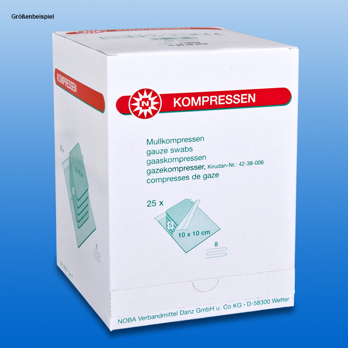 Mullkompressen 8-fach, 5 x 5 cm,
