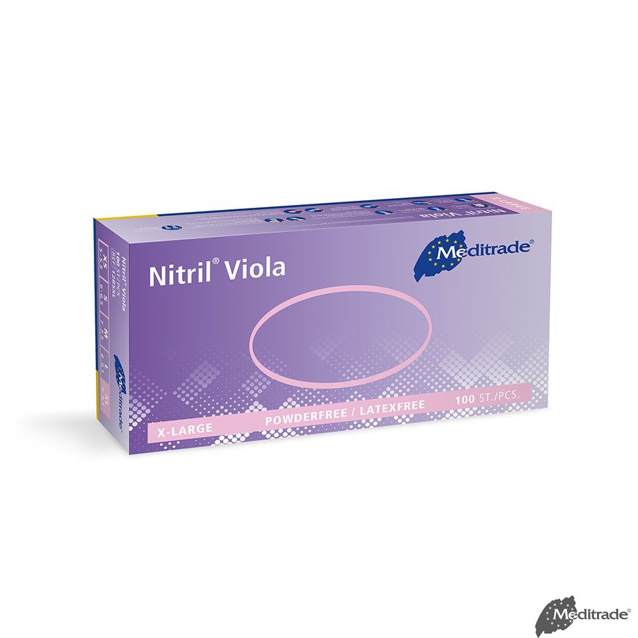 Nitril Viola U.-Handschuhe PF, latexfrei