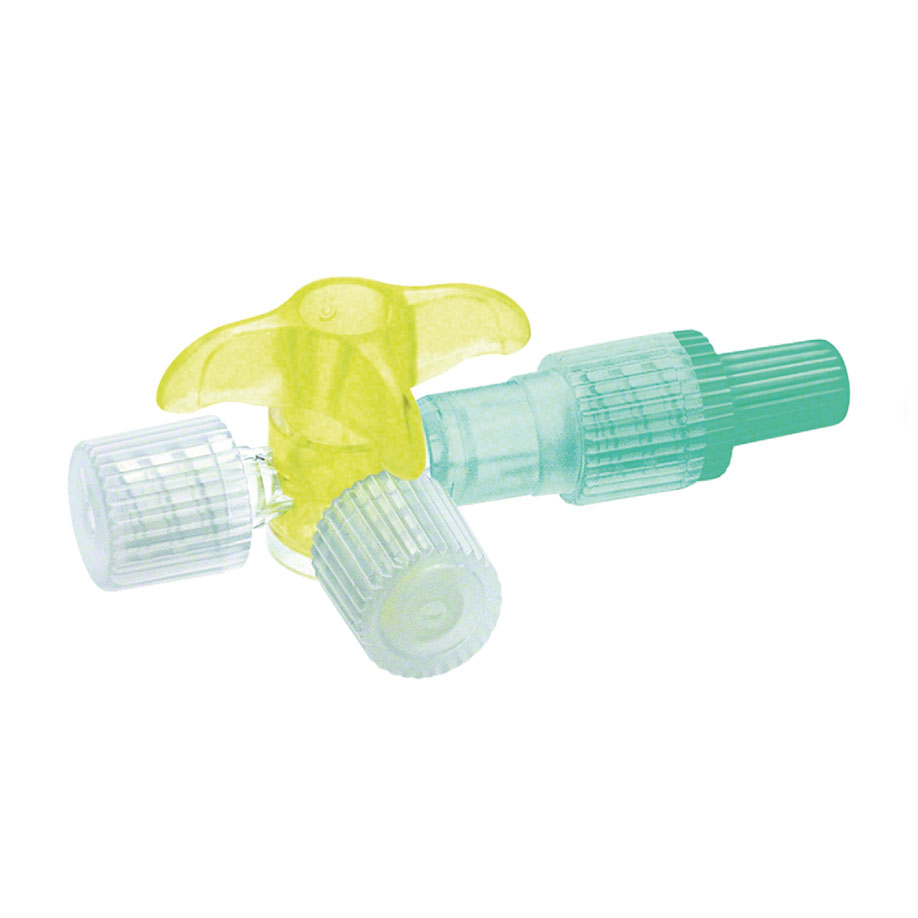 Discofix C Dreiwegehahn gelb