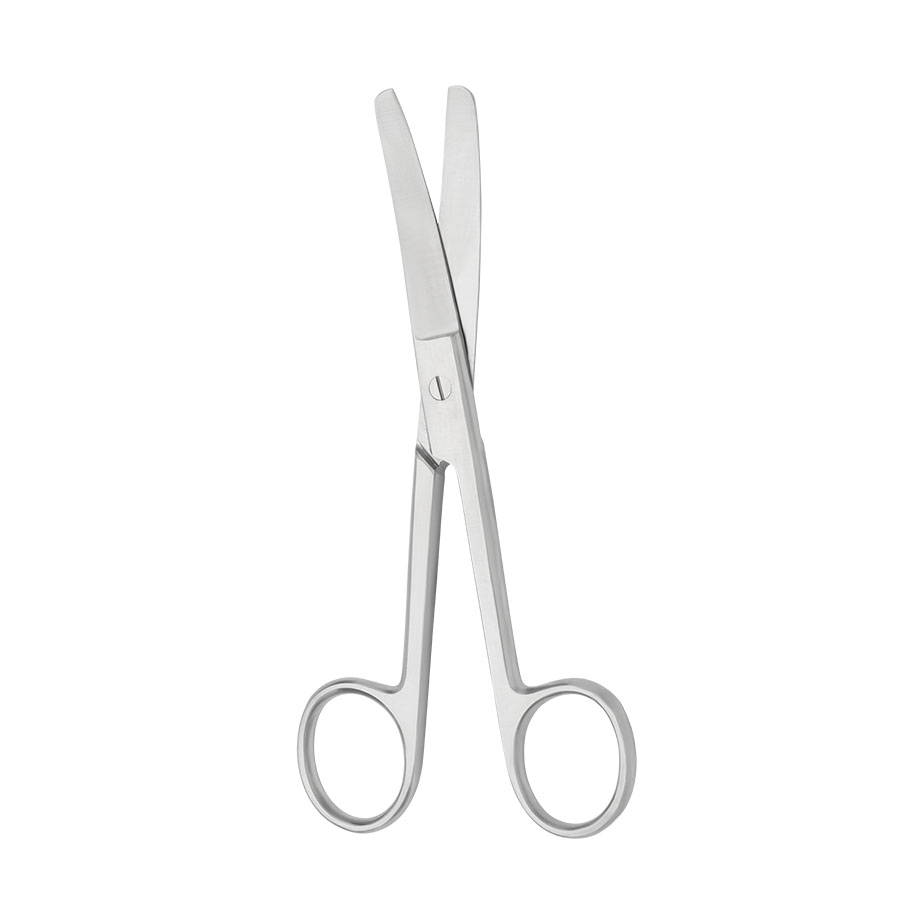 chir. Schere gebogen, stumpf/stumpf,