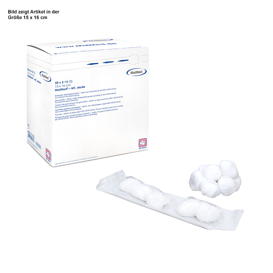 MaiMed - MT steril, Mulltupfer Gr. 2