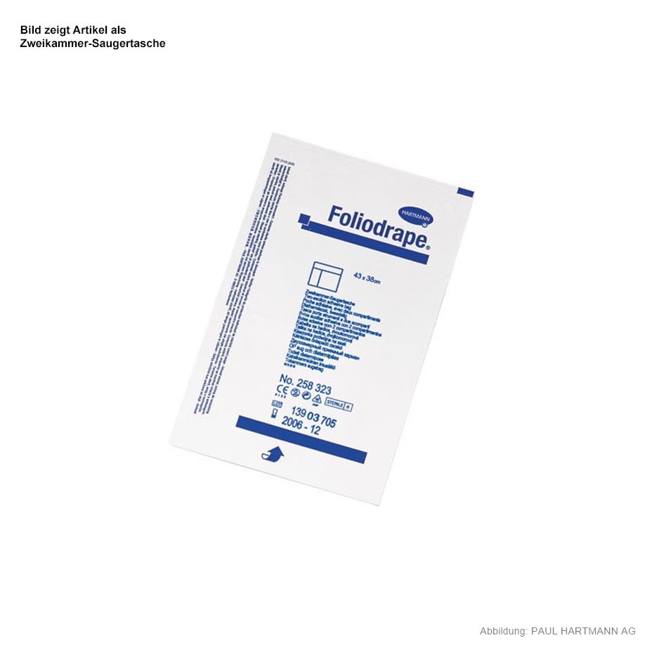 Foliodrape Saugertaschen, Einkammer,