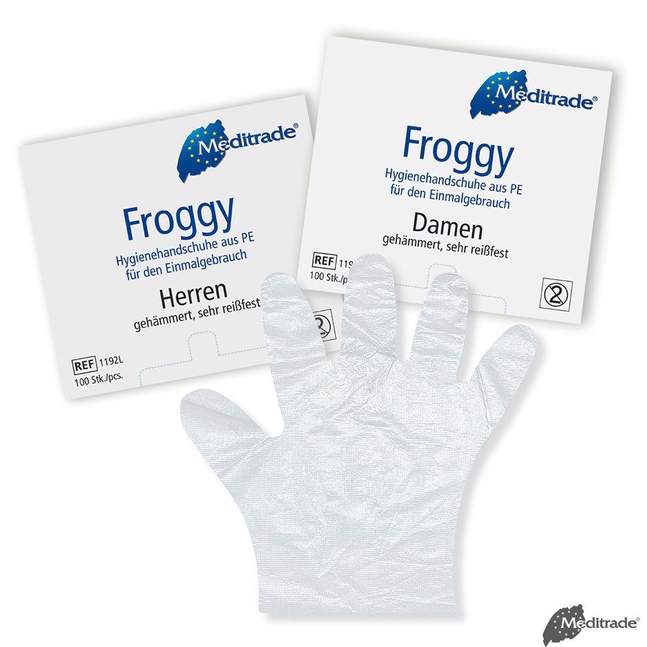 Froggy PE-Handschuhe, Damen