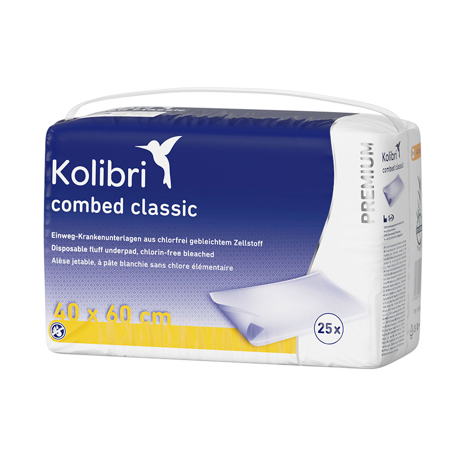 Kolibri combed PREMIUM classic, gelb,