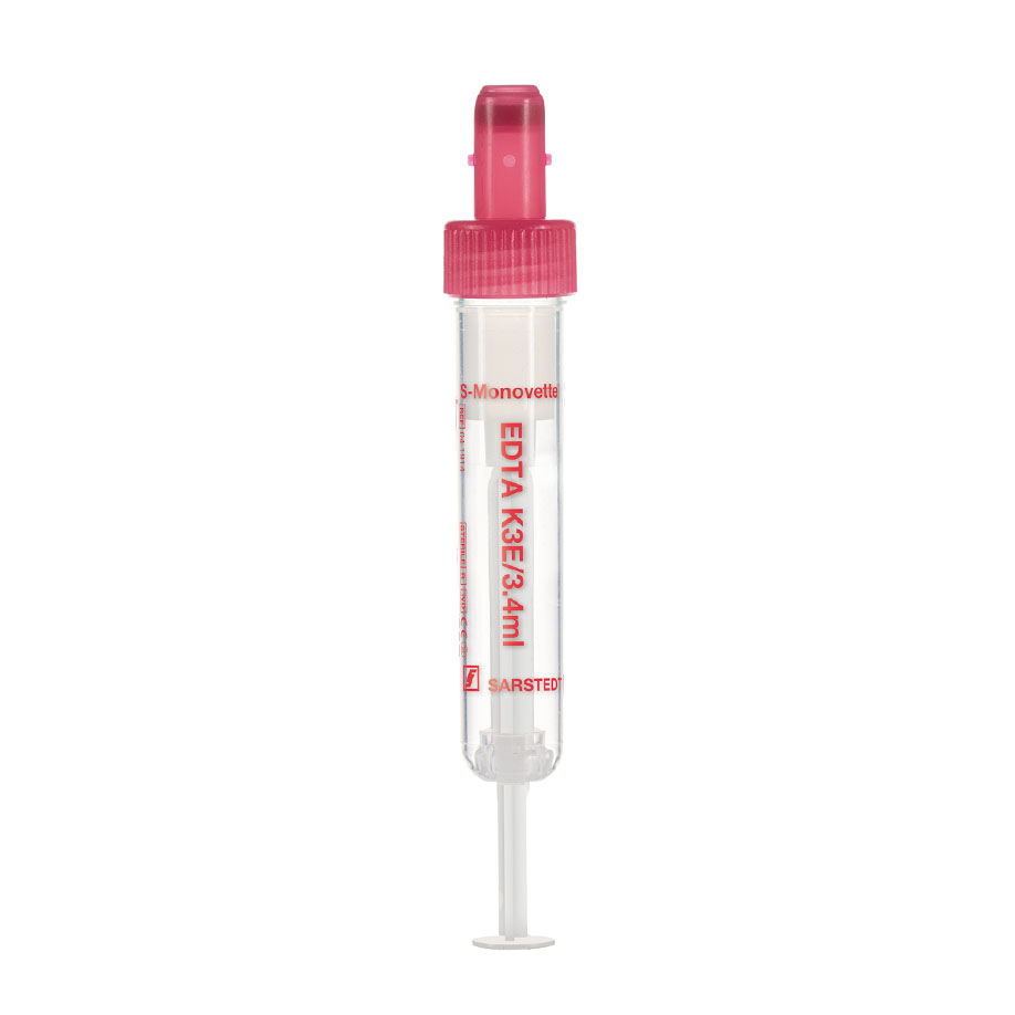 S-Monovetten 3,4 ml, 65 x 13 mm, K3 EDTA, steril (50 Stck.)
