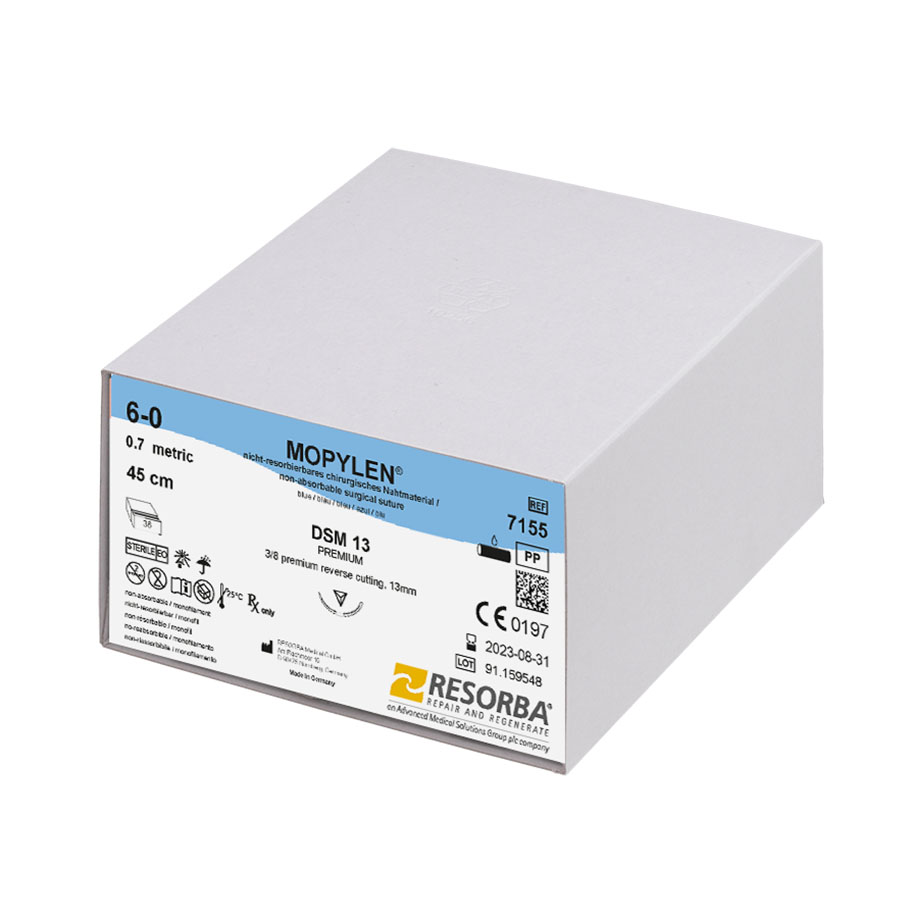 MOPYLEN DSM 13 6/0=0,7 blau monofil,