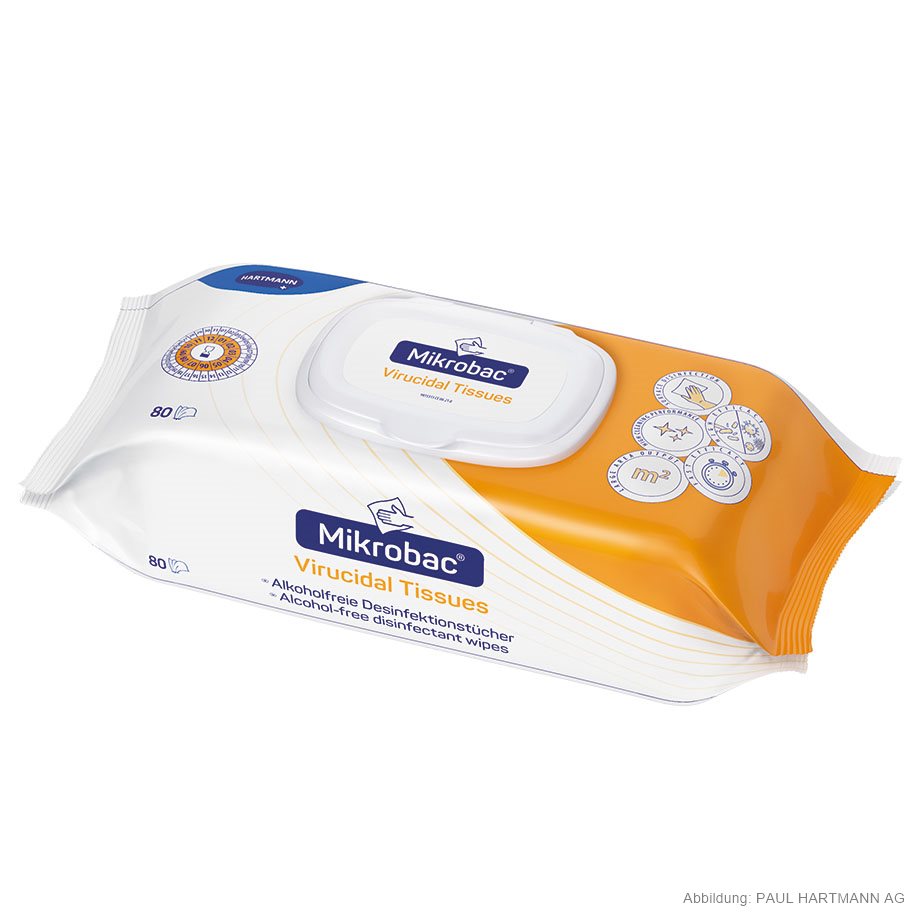 Mikrobac Virucidal Tissues Flowpack