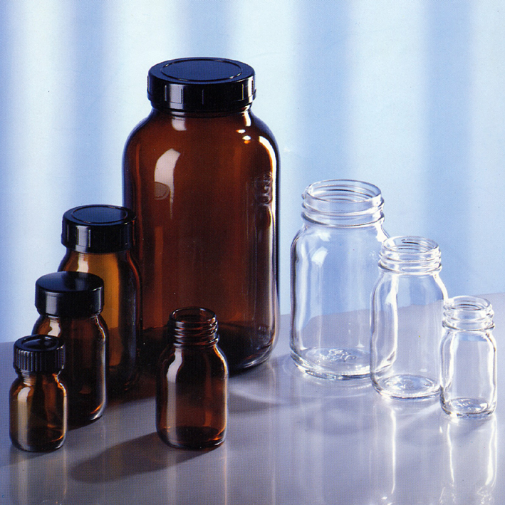 Weithalsglas 50 ml, GL 32, Klarglas