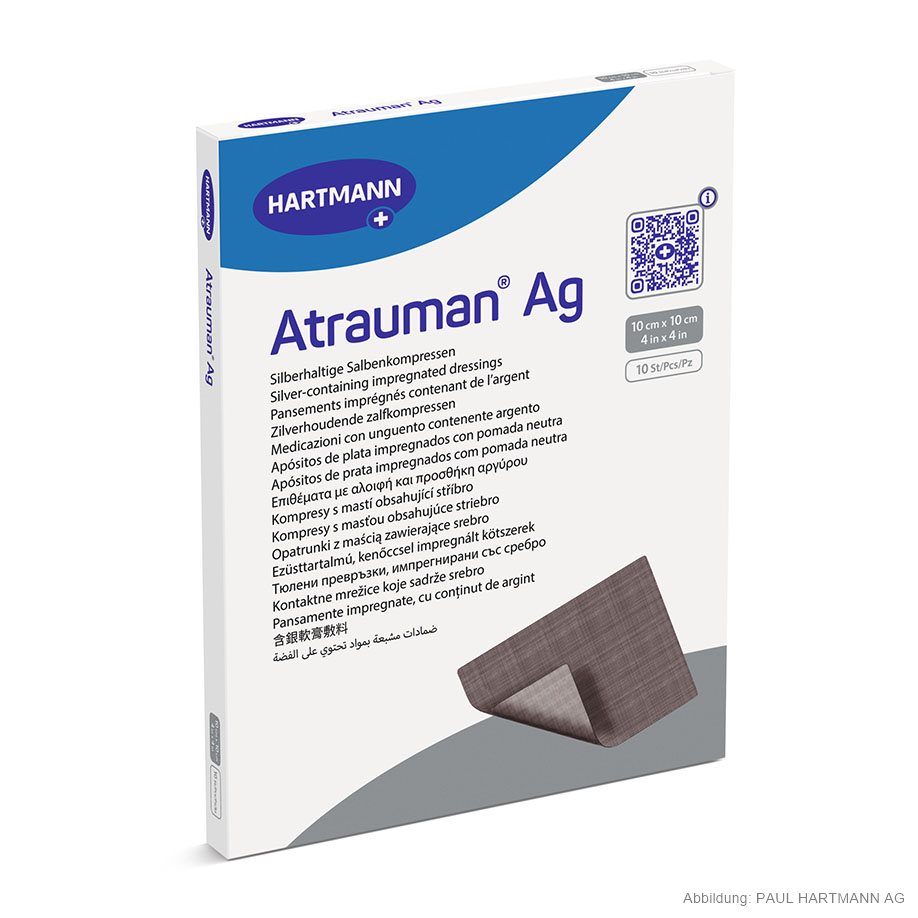 Atrauman Ag Salbenkompressen steril 10 x 10 cm (10 Stck.)