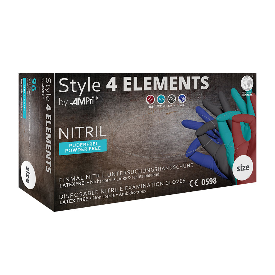 Style 4 ELEMENTS Nitril U.-Handschuhe