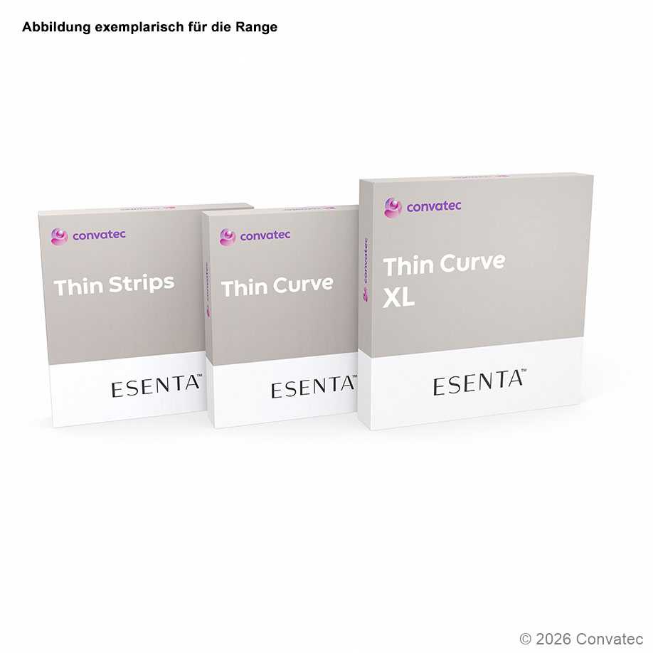 ESENTA Thin Curve 3 x 9 gebogen (20 Stck.) Hydrokolloid Strips