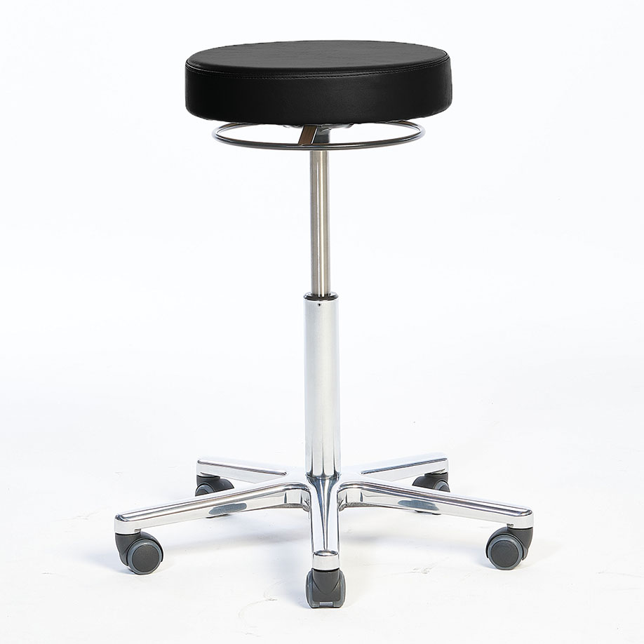 Arbeitshocker, Bezug compact schwarz,