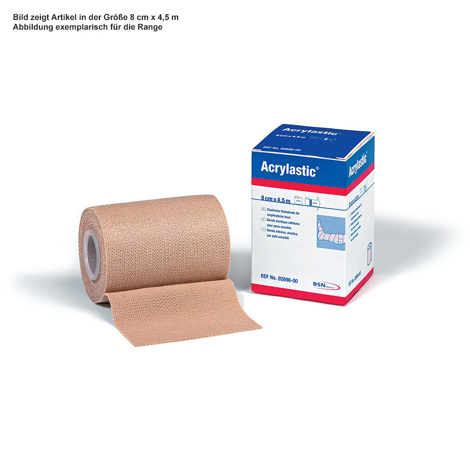 Acrylastic Klebebinde, 2,5 m x 10 cm