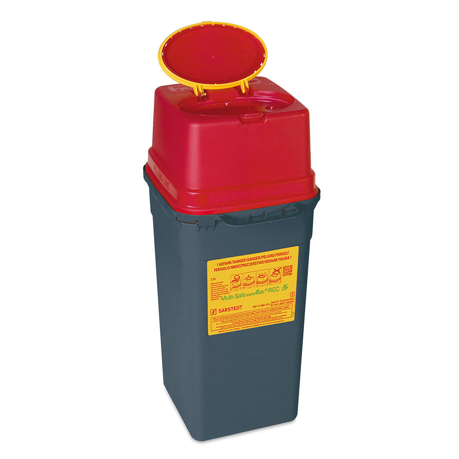 Kanülenabwurfbehälter 7,0 Ltr. Multi-Safe euroMatic 7000 REC