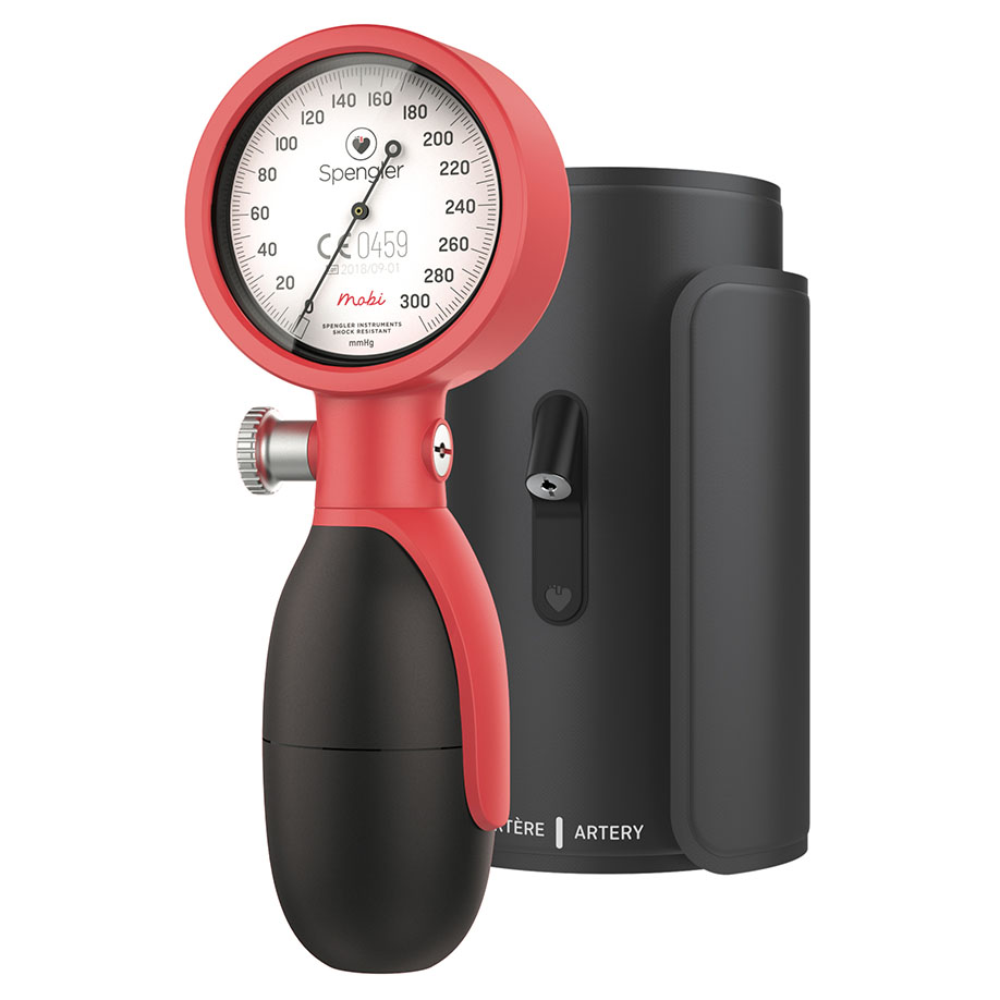 Mobi Blutdruckmessgerät, koralle, mit
