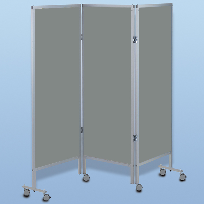 Wandschirm 3-flügelig, fahrbar,