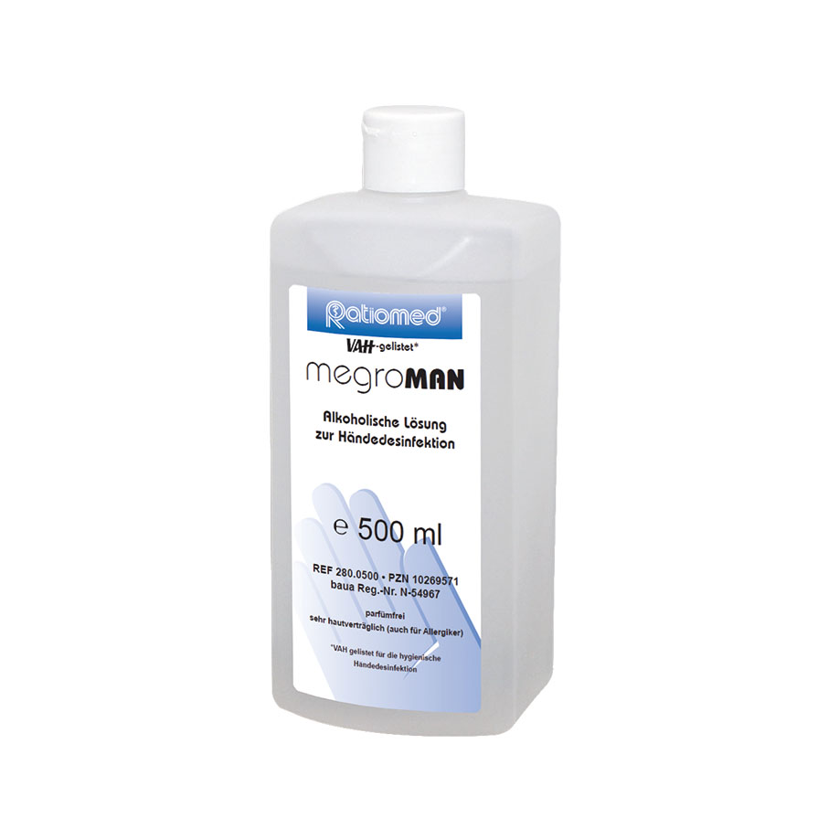 megroMAN 500 ml Händedesinfektion