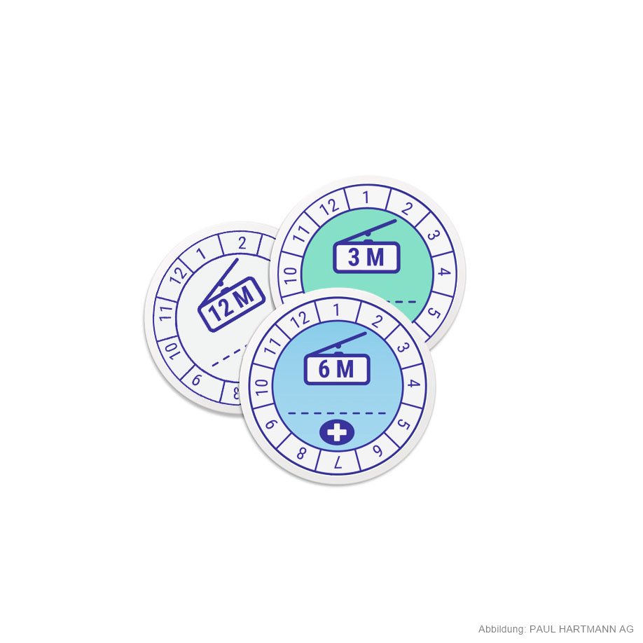 Etiketten 12 Monate, zur Kennzeichnung