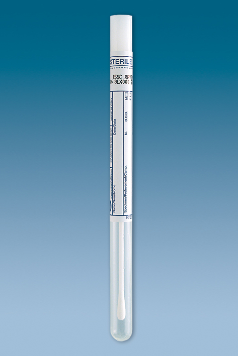 Abstrichtupfer neutral, Polystyrolstab