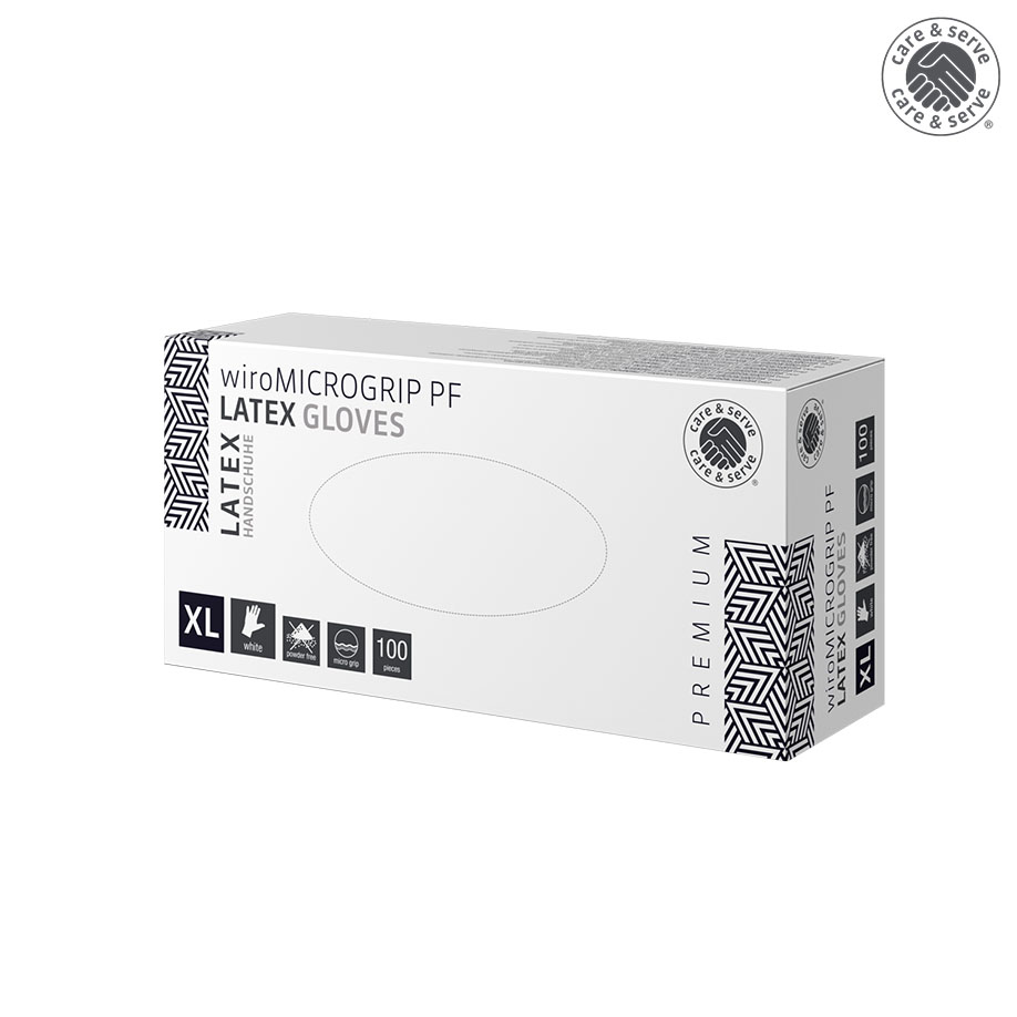 wiroMICROGRIP PF, Latex U.-Handschuhe,