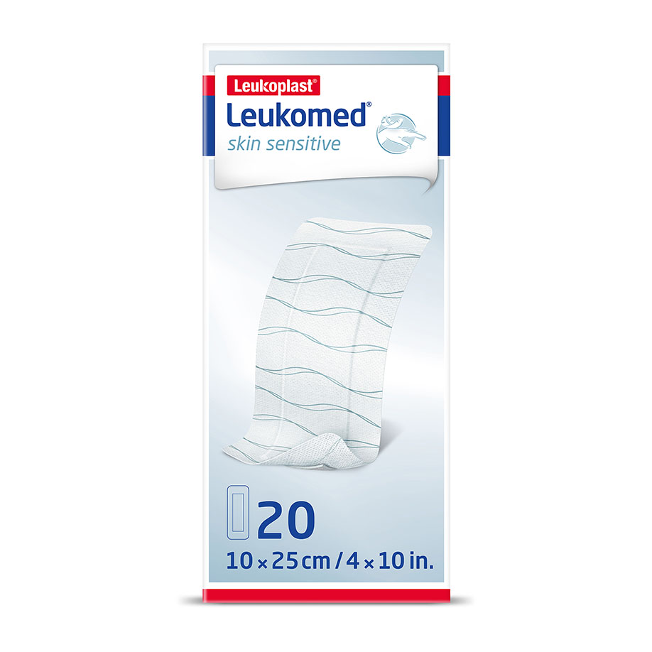 Leukomed skin sensitive steril, Vlies- Wundverband 10 cm x 25 cm (20 Stck.)