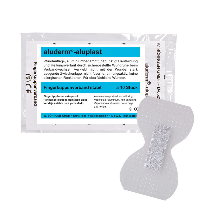 aluderm-aluplast Fingerkuppenverband stabil ca. 4,3 x 7,2 cm (10 Stck.)