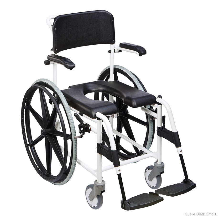 Duschtoilettenstuhl Levina, weiß