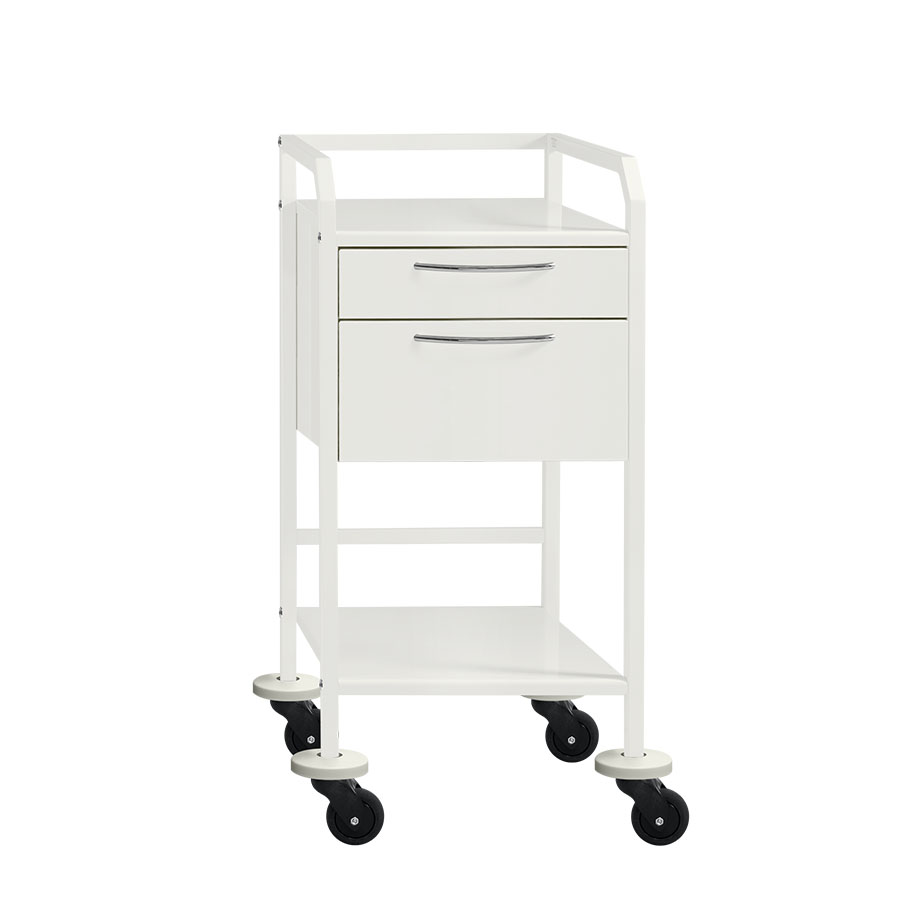Beistelltisch HYGIEN-O-STAR S2A 40 cm mit 2 Schubladen