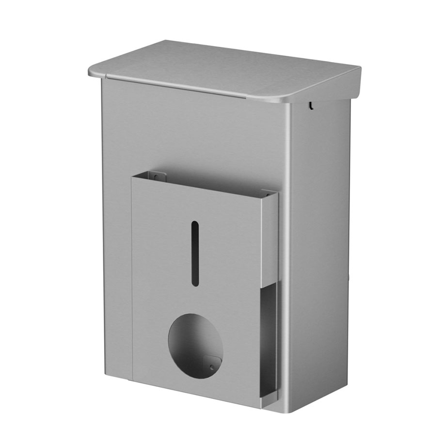 ingo-man Hygiene-Abfallbox 6 Ltr. AB 6 HB Universal E, geschliffener Edelstahl