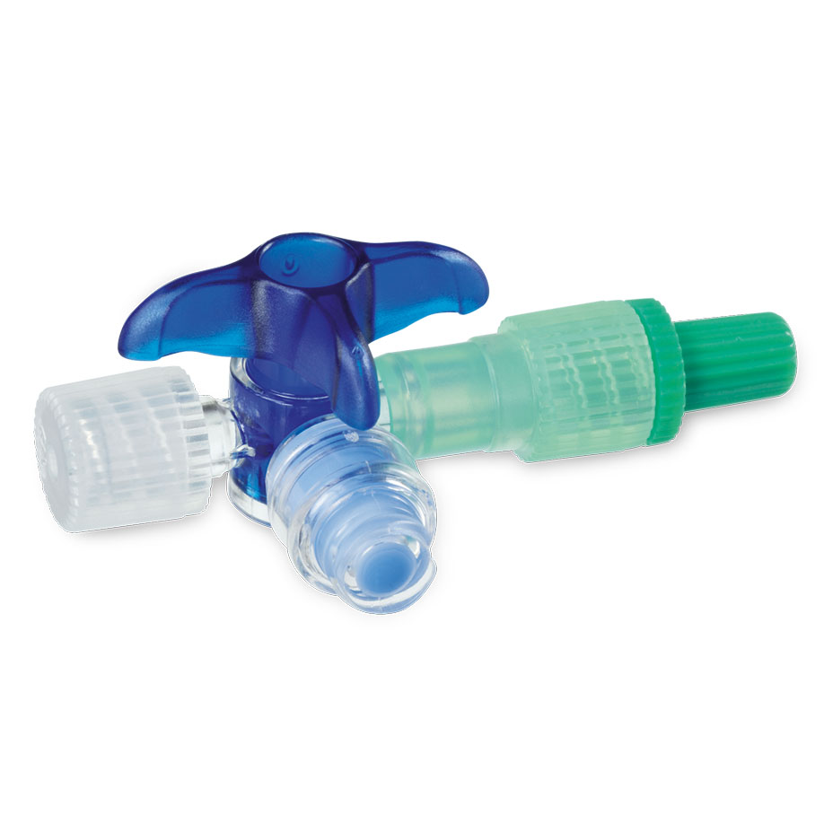 Discofix C-3 Dreiwegehahn blau steril,