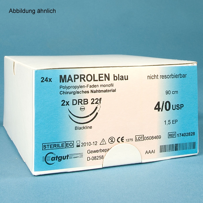 MAPROLEN DSM 13 5/0=1, monofil, blau,