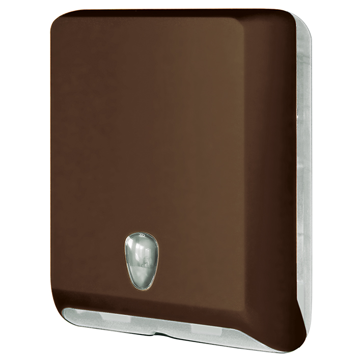 Falthandtuchspender Kunststoff braun,