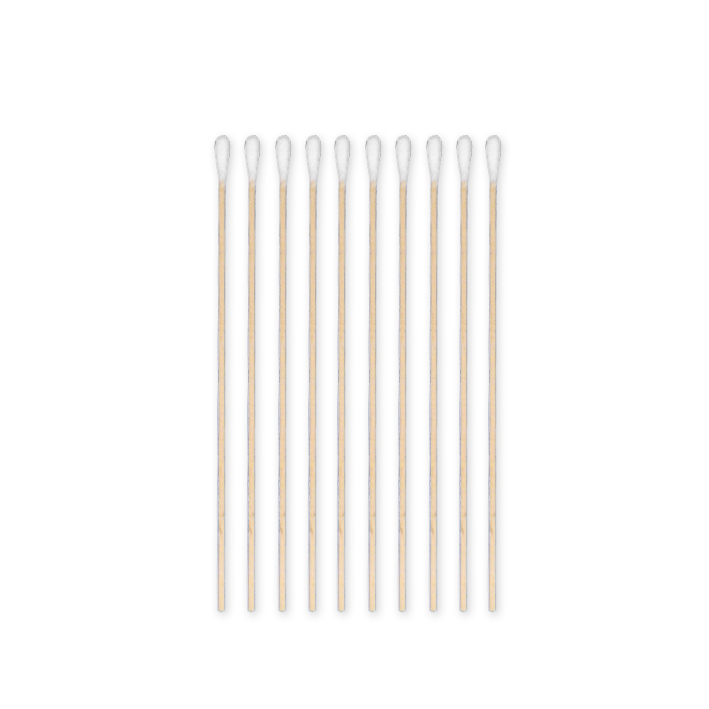 MEDI-WOOD Wattestäbchen Holz, 15 cm lang Ø 2,5 mm, Wattekopf Ø 4 mm (100 Stck.)